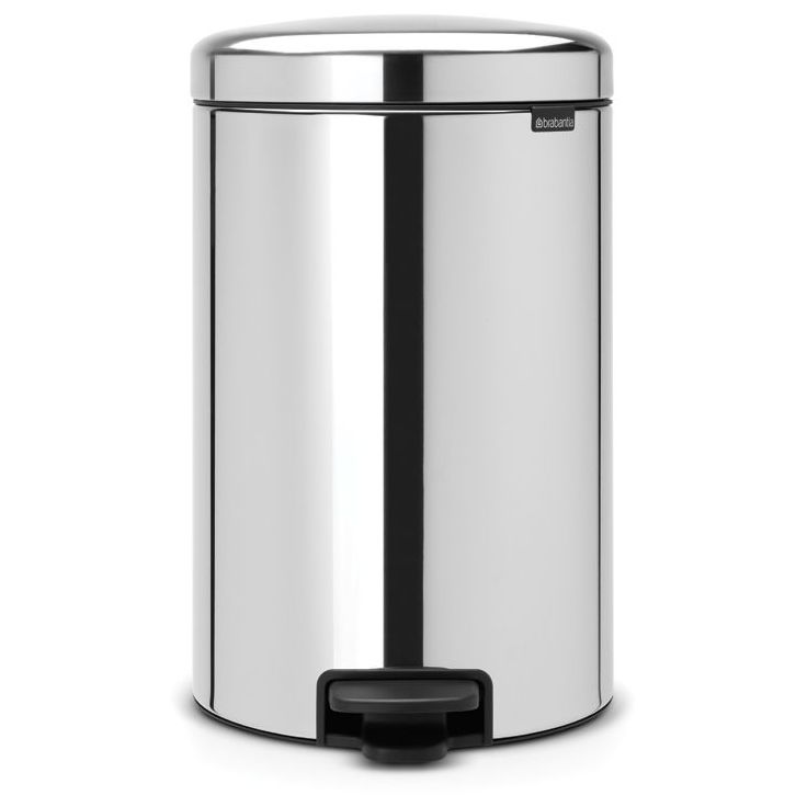 Poljinroska-astia Brabantia NewIcon, 20L, metallinen sisäastia, Brilliant Steel