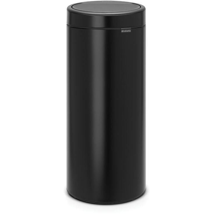 Roska-astia Brabantia Touch Bin, 30L, Matt Black