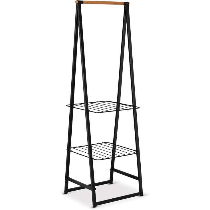 Vaateteline Brabantia Linn, pieni, 190x61cm, musta