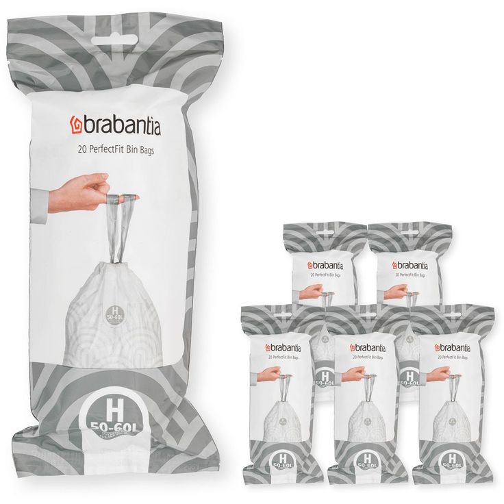 Roskapussi Brabantia PerfectFit H, 50-60L, 120kpl