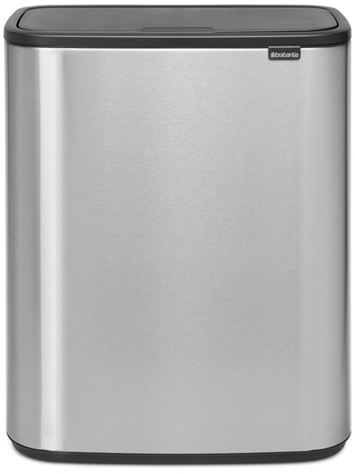 Roska-astia Brabantia Bo Touch, 2 x 30L, Matt Steel Fingerprint Proof