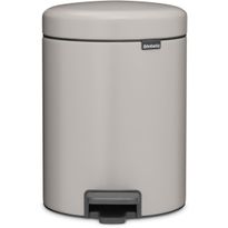 Poljinroska-astia 5 L Brabantia NewIcon, pehmeä harmaa