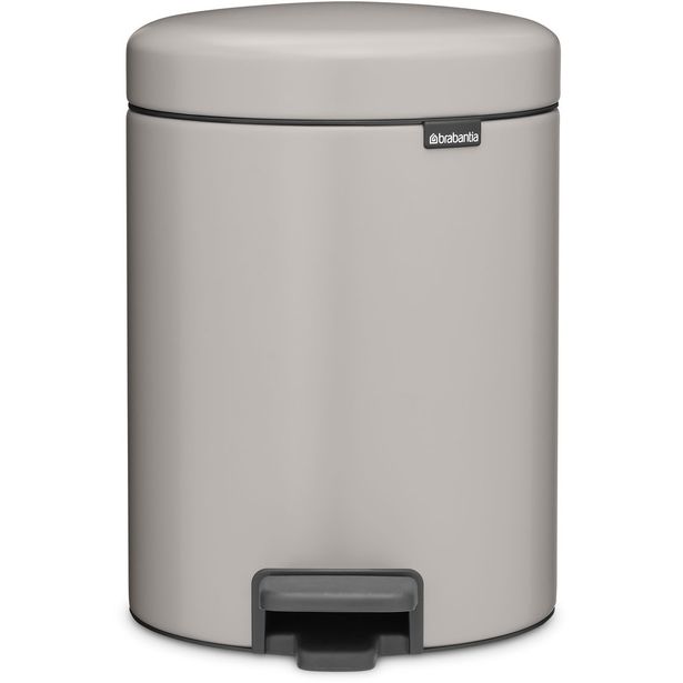 Poljinroska-astia 5 L Brabantia NewIcon, pehmeä harmaa