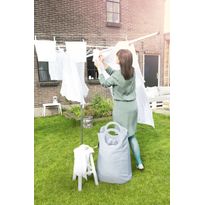 Pyykinkuivausteline Brabantia Essential 4-sakarainen, 40m + muovinen maatuki