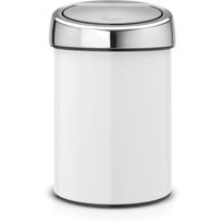 Roska-astia Brabantia Touch Bin, 3L, White