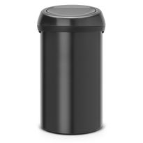 Roska-astia Brabantia Touch Bin 60L, Matt Black/musta kansi