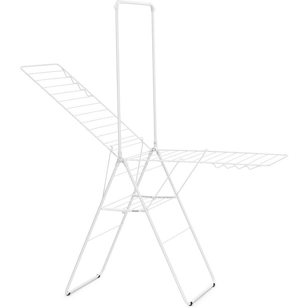 Pyykinkuivausteline Brabantia HangOn 25m + tanko, valkoinen