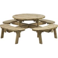 Piknik-pöytäryhmä Brafab Hasslebro, Ø208cm