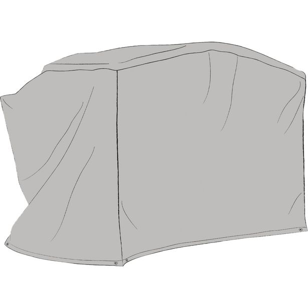 Kalustesuoja pihakeinulle Brafab 2, 205x130x160cm, harmaa