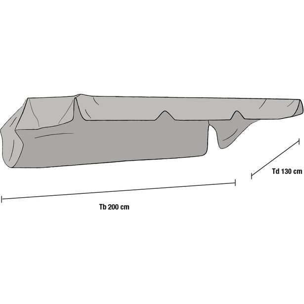 Pihakeinun katos Brafab Olbia, vedenkestävä, 200x130cm