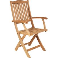 Taittotuoli Brafab Filippa, käsinojilla, tiikki