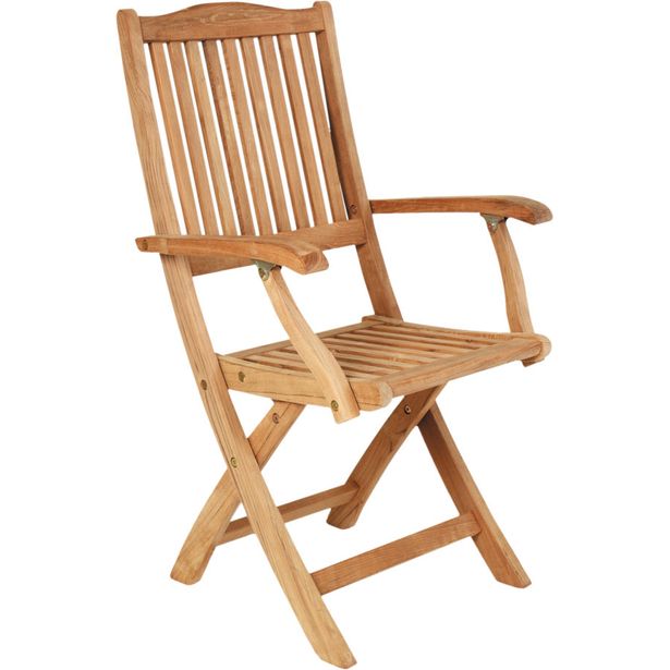 Taittotuoli Brafab Filippa, käsinojilla, tiikki