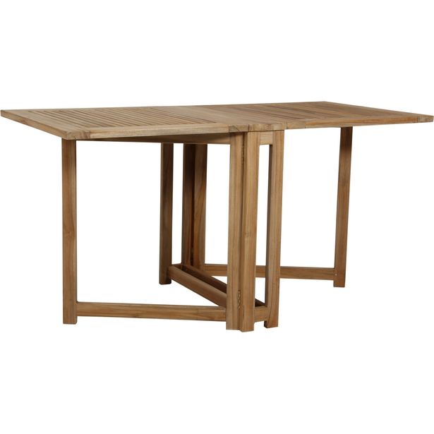 Klaffipöytä terassille Brafab Turin, 70cm, tiikki