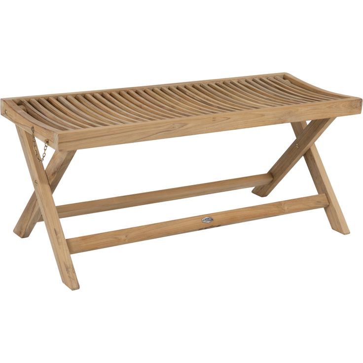 Penkki Brafab Turin, leveys 105cm, kokoontaittuva, tiikki