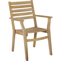 Ruokapöydän tuoli ulos Brafab Keros, käsinojilla, tiikki