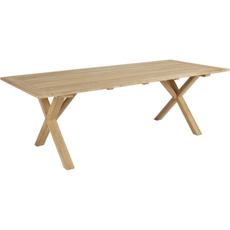 Ruokapöytä terassille Brafab Brutus, 220x95cm, tiikki