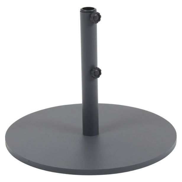 Aurinkovarjon jalusta Brafab Flat, pyöreä, Ø60cm, antrasiitti