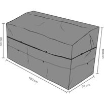 Kalustesuoja säätötuolisetille Brafab, 190x95x100cm, hengittävä, musta