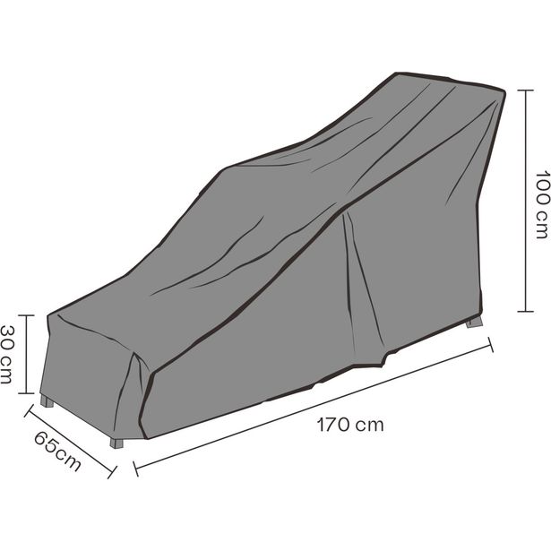 Kalustesuoja kansituolille Brafab , 170x65x100cm, hengittävä, musta