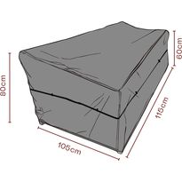 Kalustesuoja nojatuolille Brafab, hengittävä, musta, eri kokoja