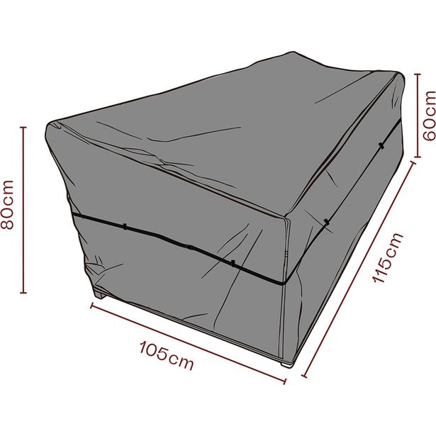 Kalustesuoja nojatuolille Brafab, hengittävä, musta, eri kokoja