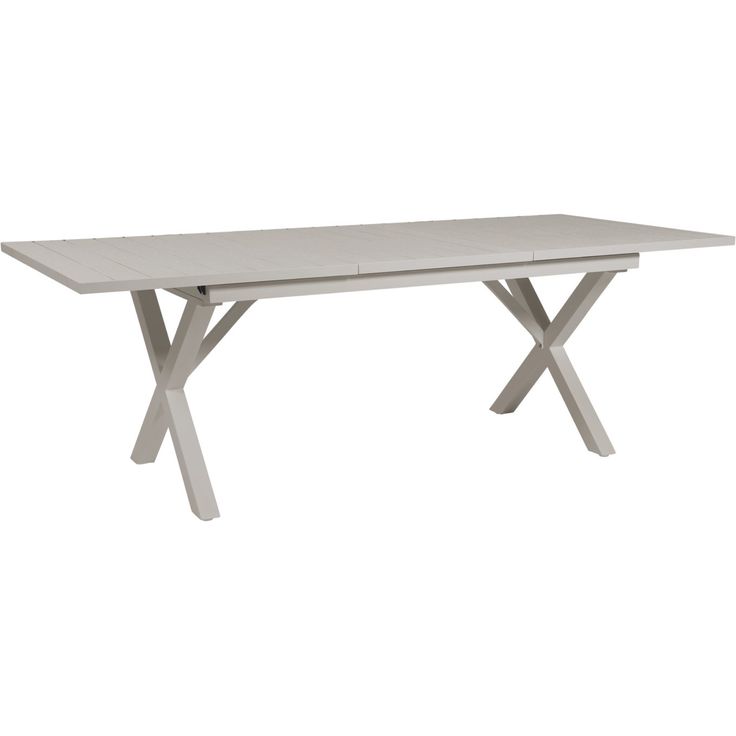 Jatkettava ruokapöytä terassille Brafab Hillmond, 160/220x100cm, khaki