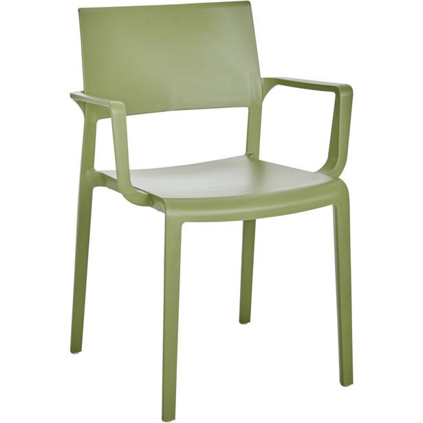 Ruokapöydän tuoli Brafab Lilibet, pinottava, käsinojilla