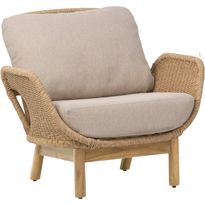 Lepotuoli Brafab Lily, ruskea/beige