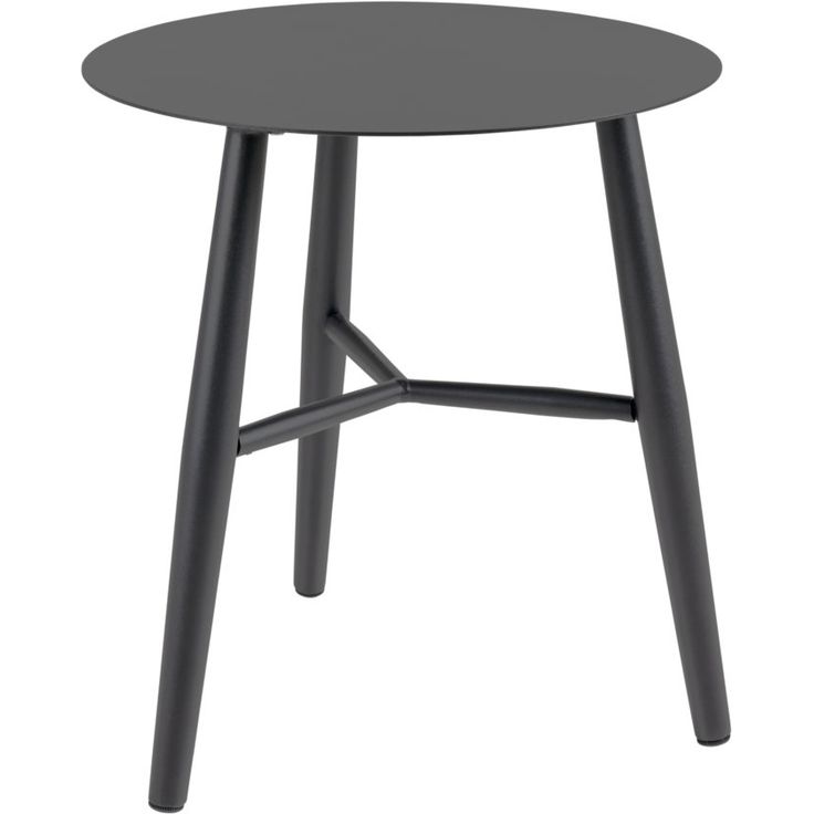 Sivupöytä Brafab Vannes, Ø45cm, musta