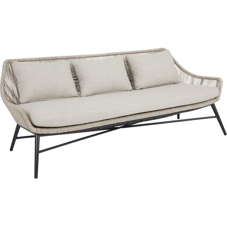 Ulkosohva Brafab Pembroke, 3-istuttava, beige