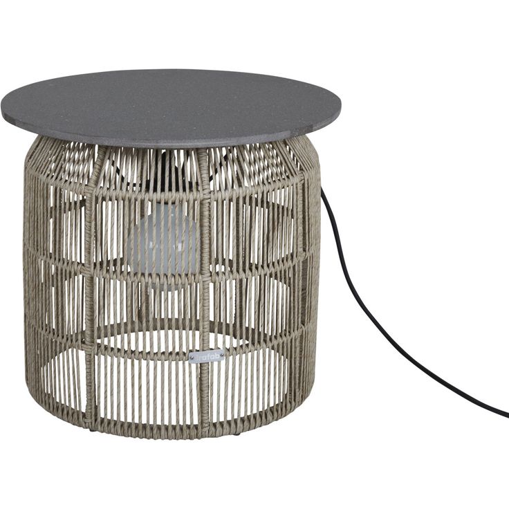 Sivupöytä Brafab Pamir, Ø50cm, beige
