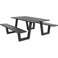 Piknik-pöytäryhmä Brafab Bolid, antrasiitti