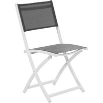 Parveketuoli Brafab Leone, kokoontaittuva, harmaa/valkoinen