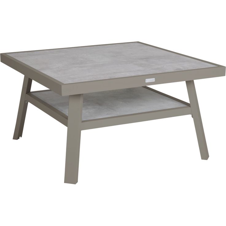 Sohvapöytä Brafab Samvaro Low, 90x90cm, hiekka/khaki