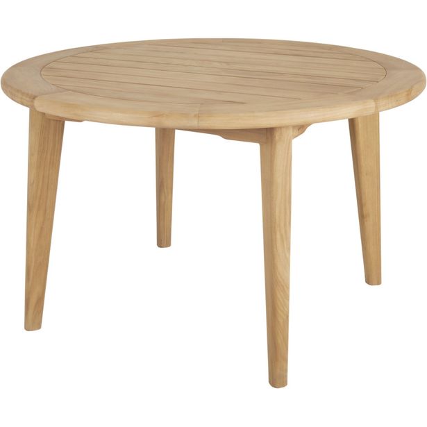 Pyöreä ruokapöytä ulos Brafab Lilja, Ø120cm, tiikki