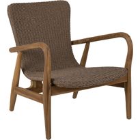 Lepotuoli terassille Brafab Lilja, tiikki/polyrottinki