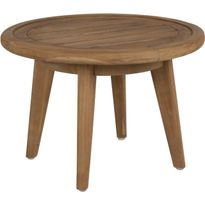 Sivupöytä terassille Brafab Lilja, Ø50cm, tiikki