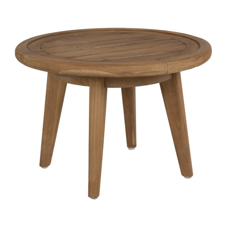 Sivupöytä terassille Brafab Lilja, Ø50cm, tiikki