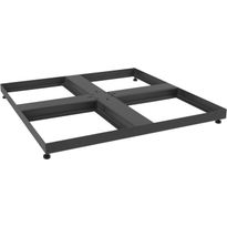 Aurinkovarjon jalusta Brafab Smillson, 92x92cm, antrasiitti