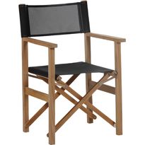 Ohjaajantuoli Brafab Drama, kokoontaittuva, musta/ruskea