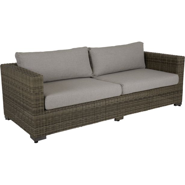 Ulkosohva Brafab Ninja, 3-istuttava, ruskea/beige