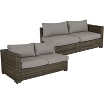 Päätymoduuli Brafab Ninja, ruskea/beige