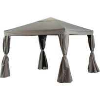 Paviljonki Biella 3x3m, antrasiitti/khaki