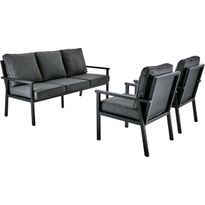 Oleskeluryhmä Brafab Rana, 5-istuttava, harmaa/musta