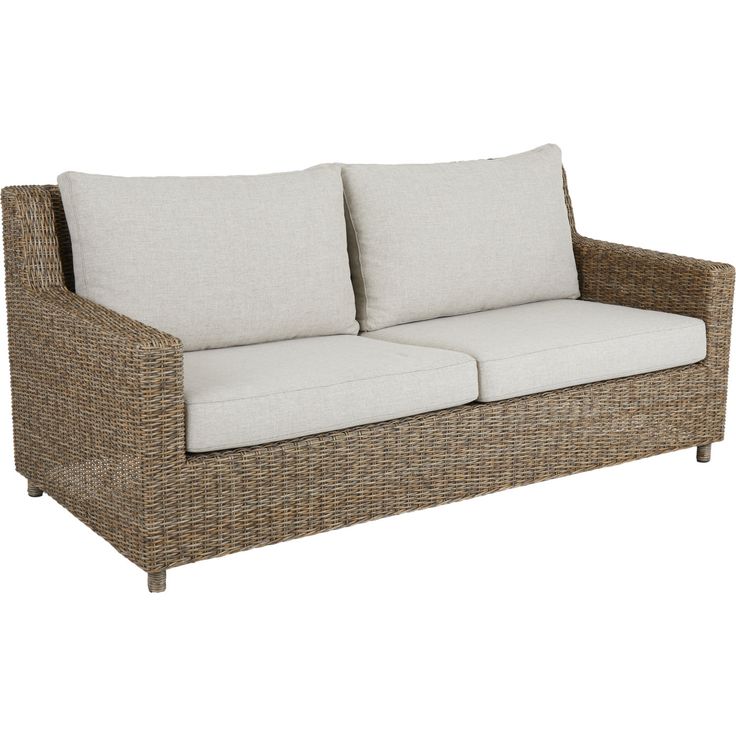 Ulkosohva Brafab Sandkorn, 2.5-istuttava, ruskea/beige