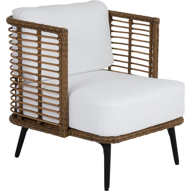 Nojatuoli Brafab Covelo, ruskea/valkoinen