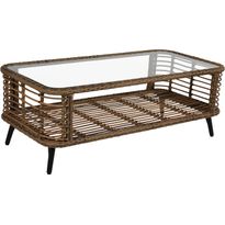 Sohvapöytä Brafab Covelo, 122x61cm, ruskea