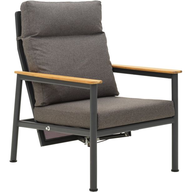 Nojatuoli Brafab Gordon, säädettävä selkänoja, harmaa