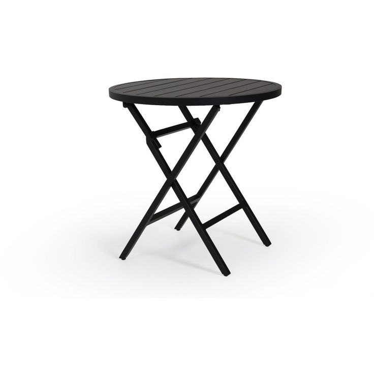 Sivupöytä Wilkie, Ø72cm, musta