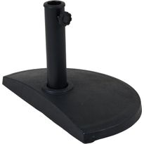 Aurinkovarjon jalusta Brafab Kvitter, 50x25cm, musta